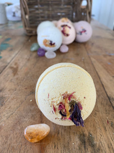 Crystal Fizzy Bath Bomb - Shea Butter and Hemp Oil Vegan Bath Bomb - Choose One or Mix and Match