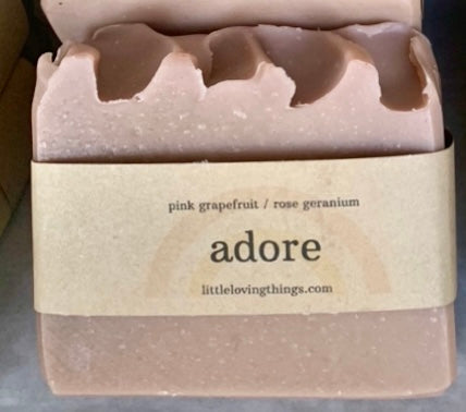 Adore - pink grapefruit / rose geranium - Heartmade Artisan Soap