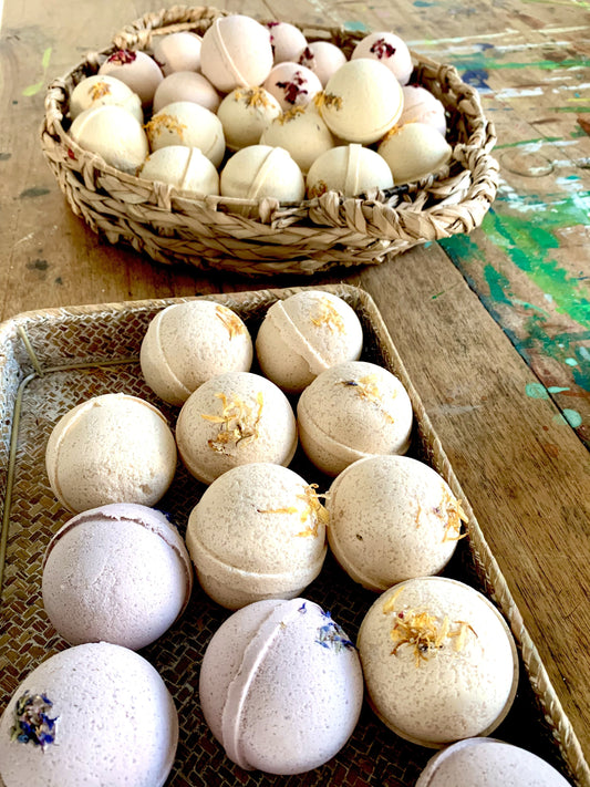 Bath Bomb Fizzy - Shea Butter and Hemp Oil Vegan Bath Bomb - Choose One or Mix and Match
