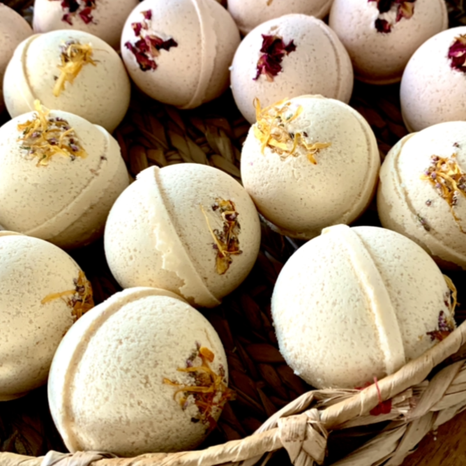 Bath Bomb Fizzy - Shea Butter and Hemp Oil Vegan Bath Bomb - Choose One or Mix and Match