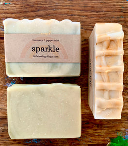 Sparkle - Rosemary and Peppermint - Heartmade Artisan Soap